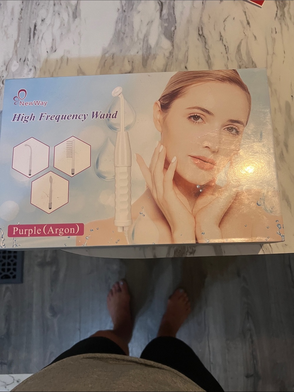 Purple High Frequency Wand for Facial Care